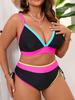 Sexy Damen Zweiteiliger Badeanzug Bedruckte Bademode Vintage Badeanzug Sommer Strandmode Tie Dye Bikini