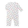 MIKI HOUSE Baby Coverall Made in for Boys and Baby Underwear, All-Over Print, 100% Cotton, Japan, Girls, Clothes, Newborn, 60cm, Blue, 40-2491-141