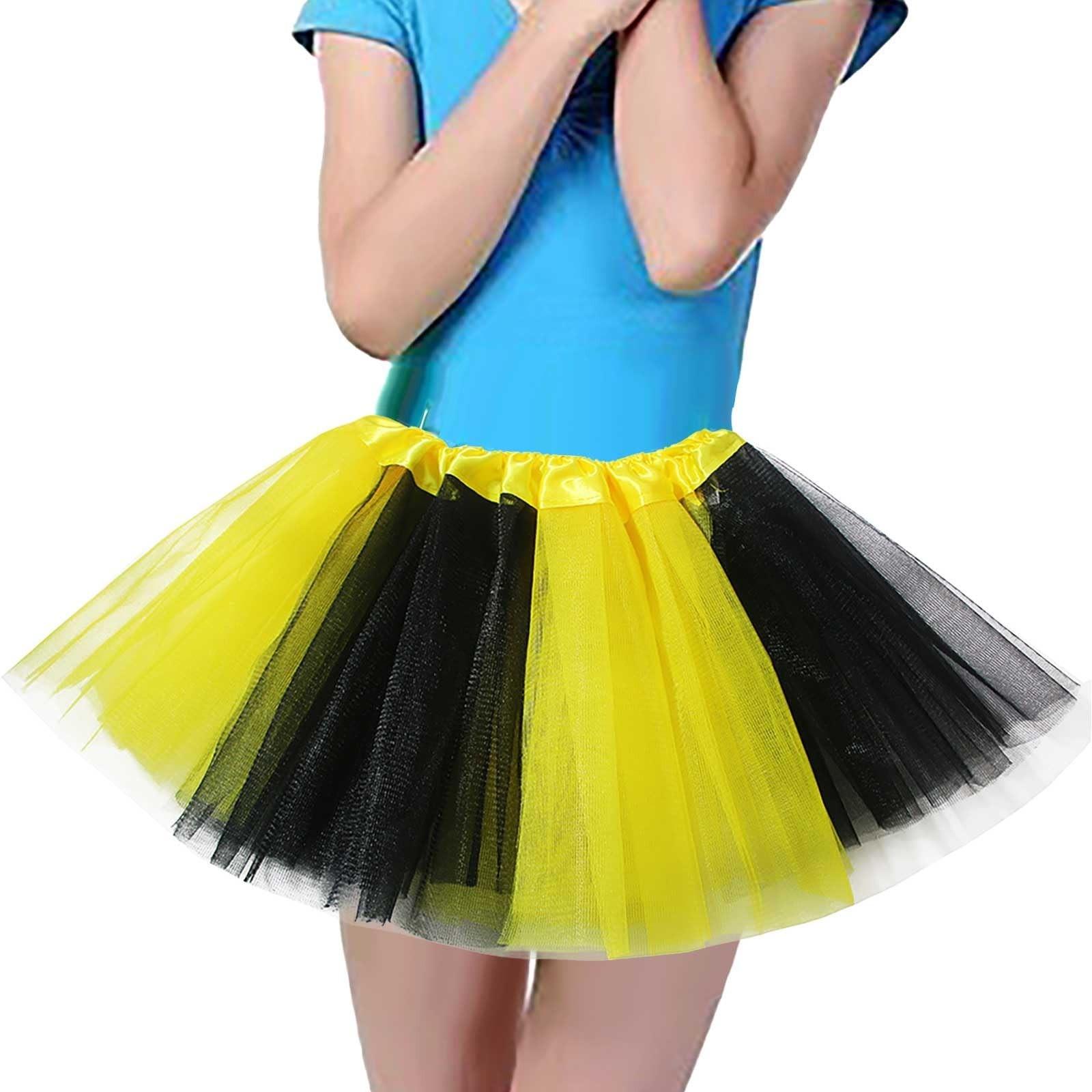 

Летняя детская сетчатая юбка-помпадур One Size жёлтый