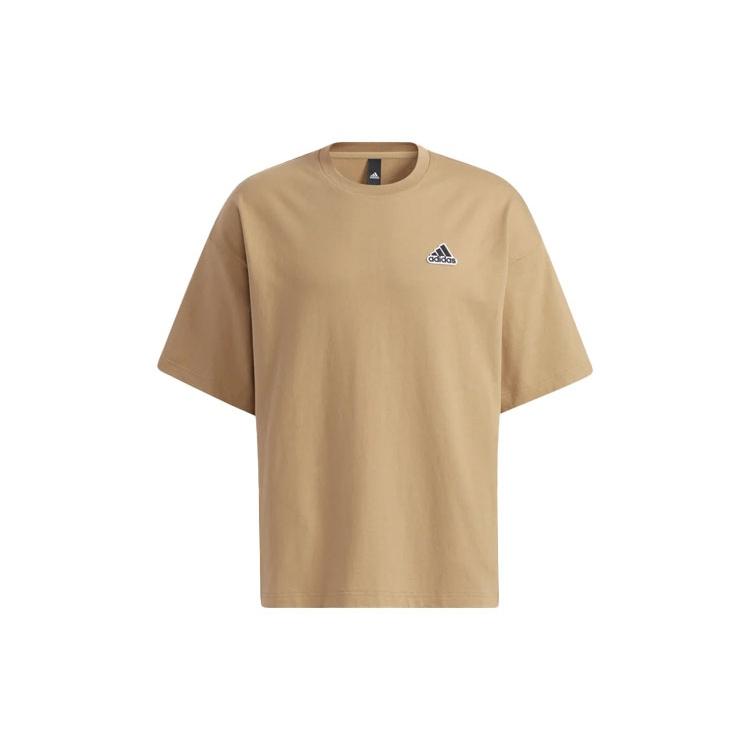 Men s adidas Casual Sports Stylish Short Sleeve Yellow T-Shirt HA3647 M