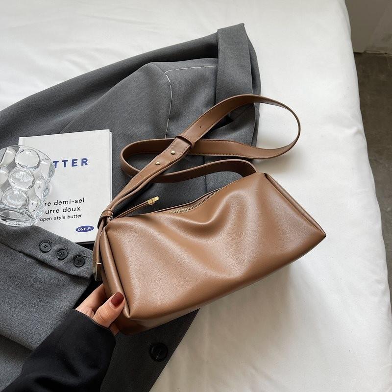 Stylowa Miękka Torba Listonoszka ze Skóry PU w Stylu Francuskim na Co Dzień