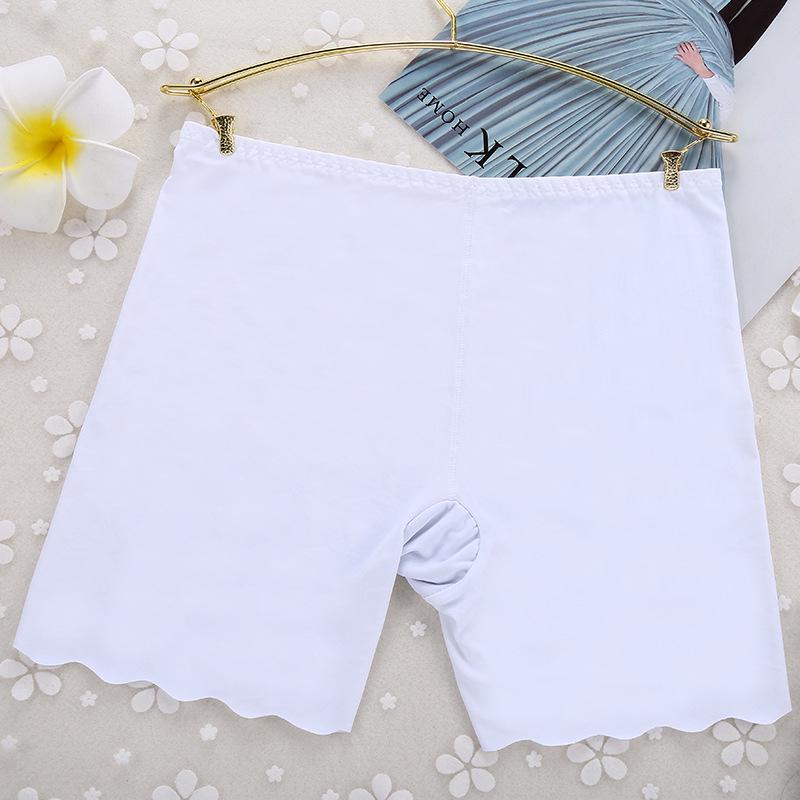 Mid-Waist Seamless Ice Silk Safety Shorts - Women's Anti-Exposure Summer Base Shorts