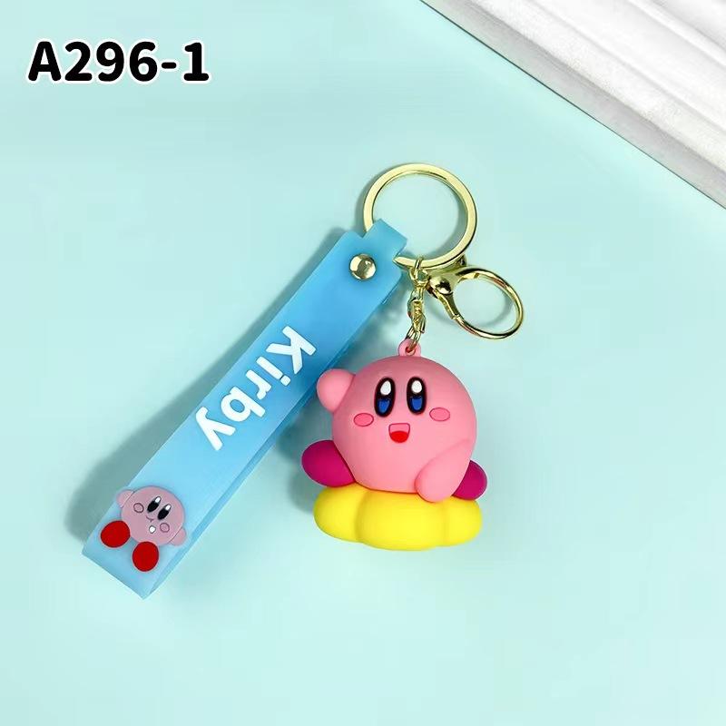 New Cross Border Creative Cartoon Star Kirby Keychain Bag Car Keychain Accessories Gift Wholesale Fashion Toys Anime Cartoon
