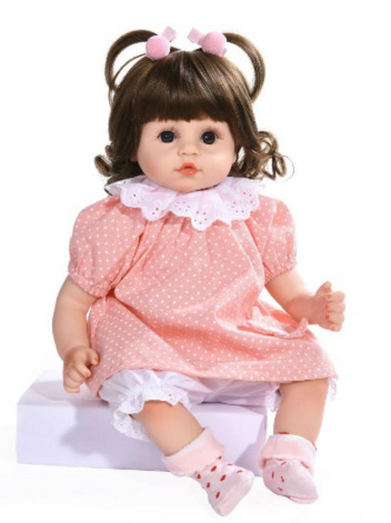 18" Soft Silicone Reborn Doll Clothes, 45cm DIY Girl's Realistic Doll Outfit.