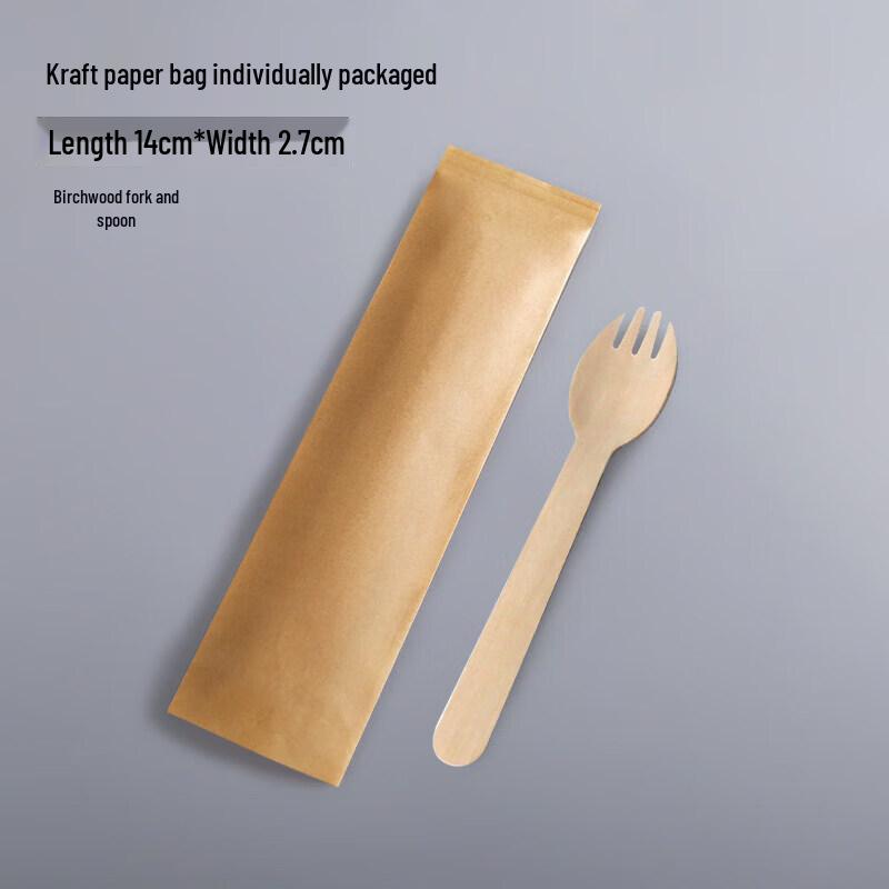 Eco-Friendly Wooden Dessert Spoons