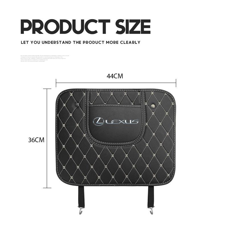 

Leather Car Anti-Kick Mats Auto Seat Back Protector Cover For Lexus F SPORT LBX NX RX 350h 450h ES UX 300e GS GX IS LS LX CT LC