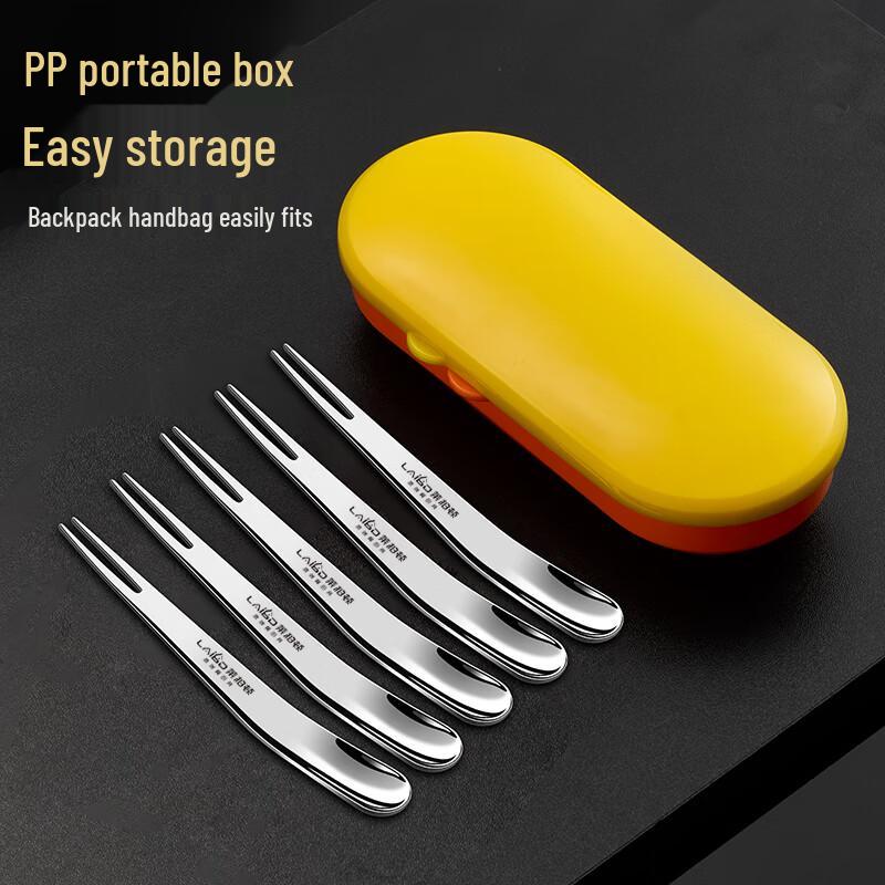 Laibodun 316L Stainless Steel Dessert & Fruit Fork Spoon