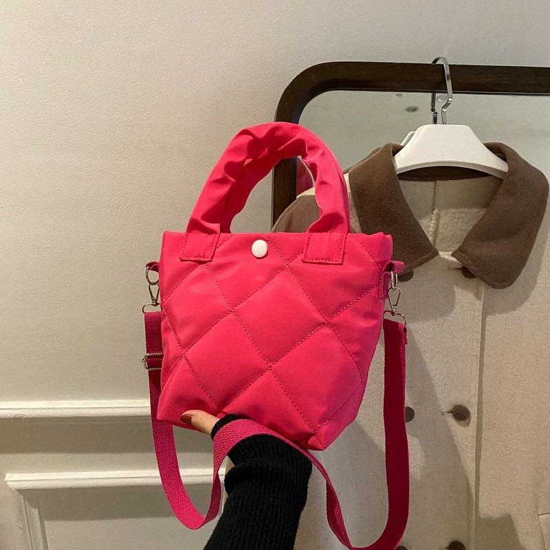 Women's Bag New Handbag Fashionable and Simple Shoulder Bag Bucket Bag Small Bag