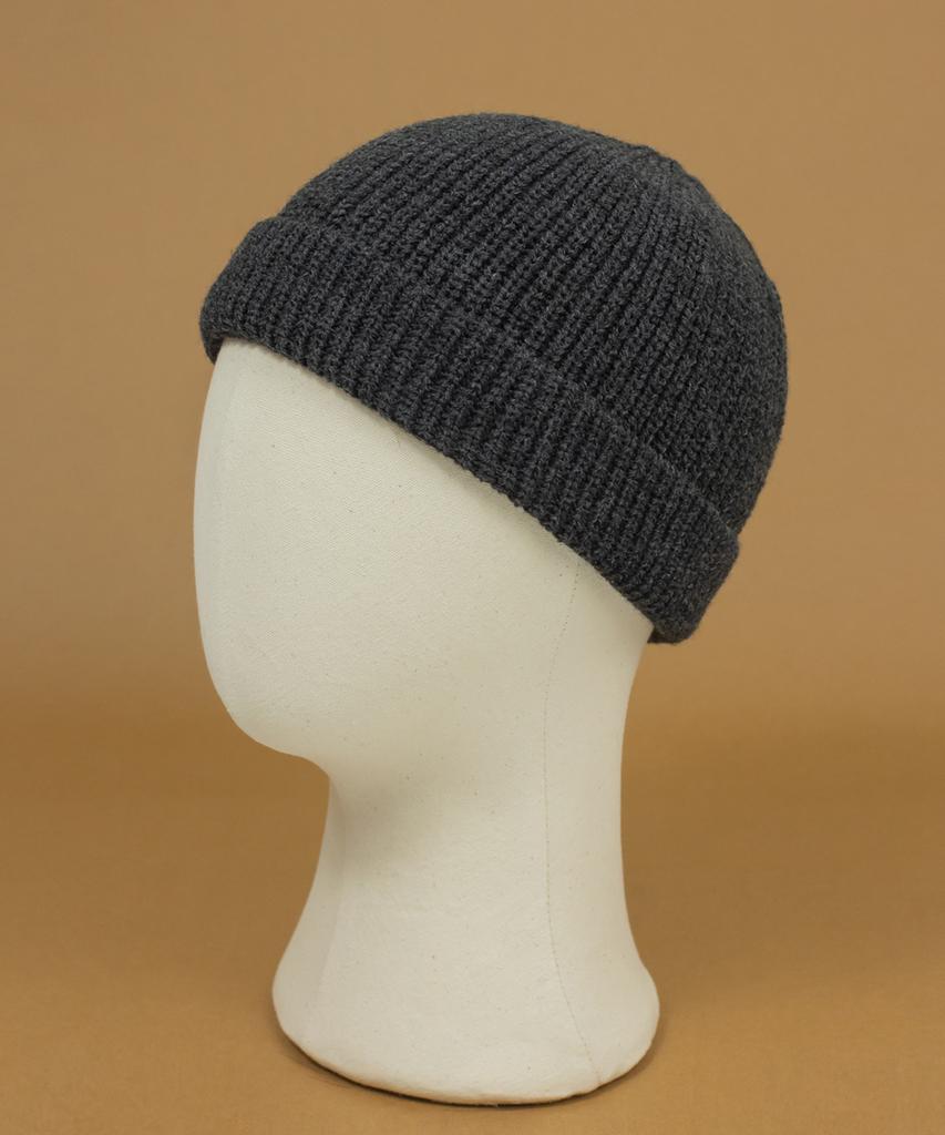 Seunuji Daily Knit Short Beanie - Dark Gray