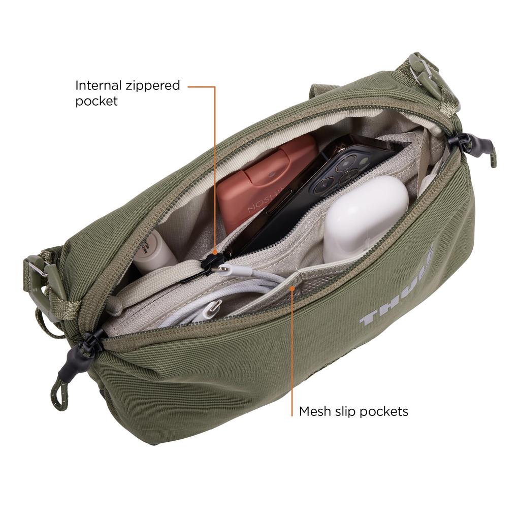 Thule Paramount Crossbody 2L Měkká zelená taška přes rameno