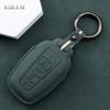 Leather Car Remote Key Case Cover Shell For Toyota Prius Camry Corolla Chr C-Hr Rav4 Land Cruiser Prado Key Protective Keychain