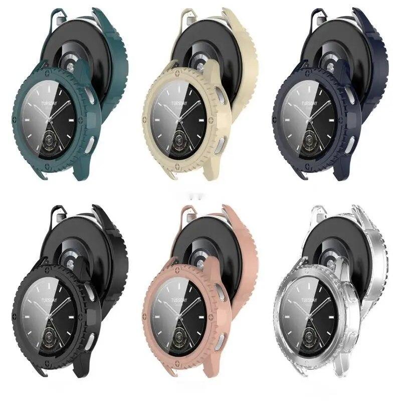 Case + Screen Protector for Xiaomi Mi Watch S3 With Digital Tempered Glass Anti-scratch Film Bumper Protective Case Cover