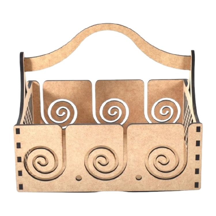 Multifunctional Wood Yarn Holders, Wood Yarn Dispenser Wools Yarn Organiser Container for Professional and Hobbyist