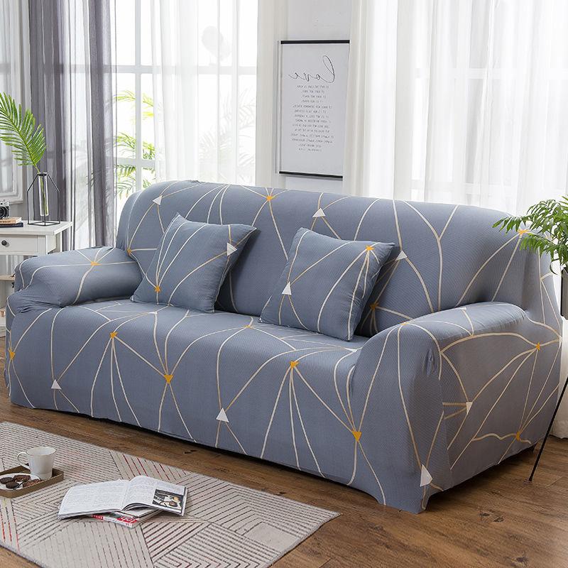 

Чехлы с цветочным принтом, эластичные чехлы на диван в клетку для гостиной, эластичный чехол для дивана, стула, диванное полотенце, домашний декор, 1/2/3/4 места 90-140cm