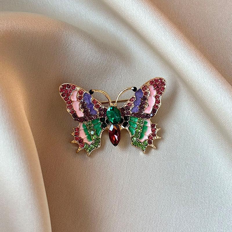 Classic Enamel Butterfly Brooch For Women Vintage Beauty Casual Pin Casual Party Accessories Wedding Gift