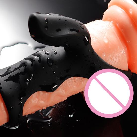 Penis-Korrektor, elastisch, einfach zu installieren, Silikon-Vibrationsverzögerung, Ejakulations-Sicherungsring für männliche Masturbatoren, Vibrations-Sicherungsring