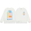 Grenzüberschreitende trendige Marke Casablanca Casablanca Buchstabe gemaltes Print 380g Herren- und Damen- Rundhals-Pullover