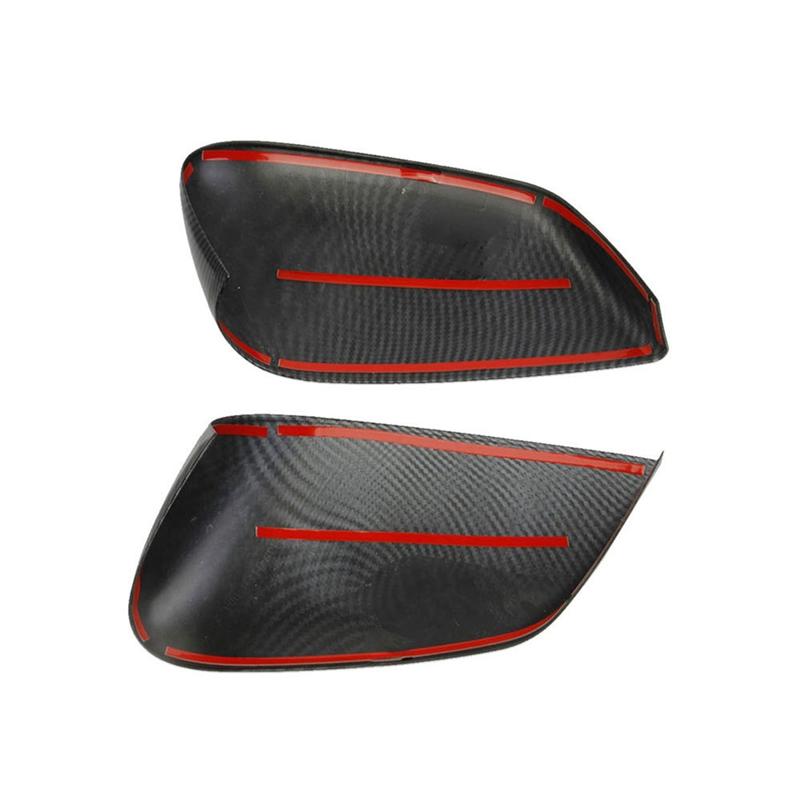 Kohlefaser Rückspiegelabdeckung ABS Rückspiegelabdeckung für Hyundai KIA EV6 - Rückfahrspiegel Schalenabdeckung-A87Q