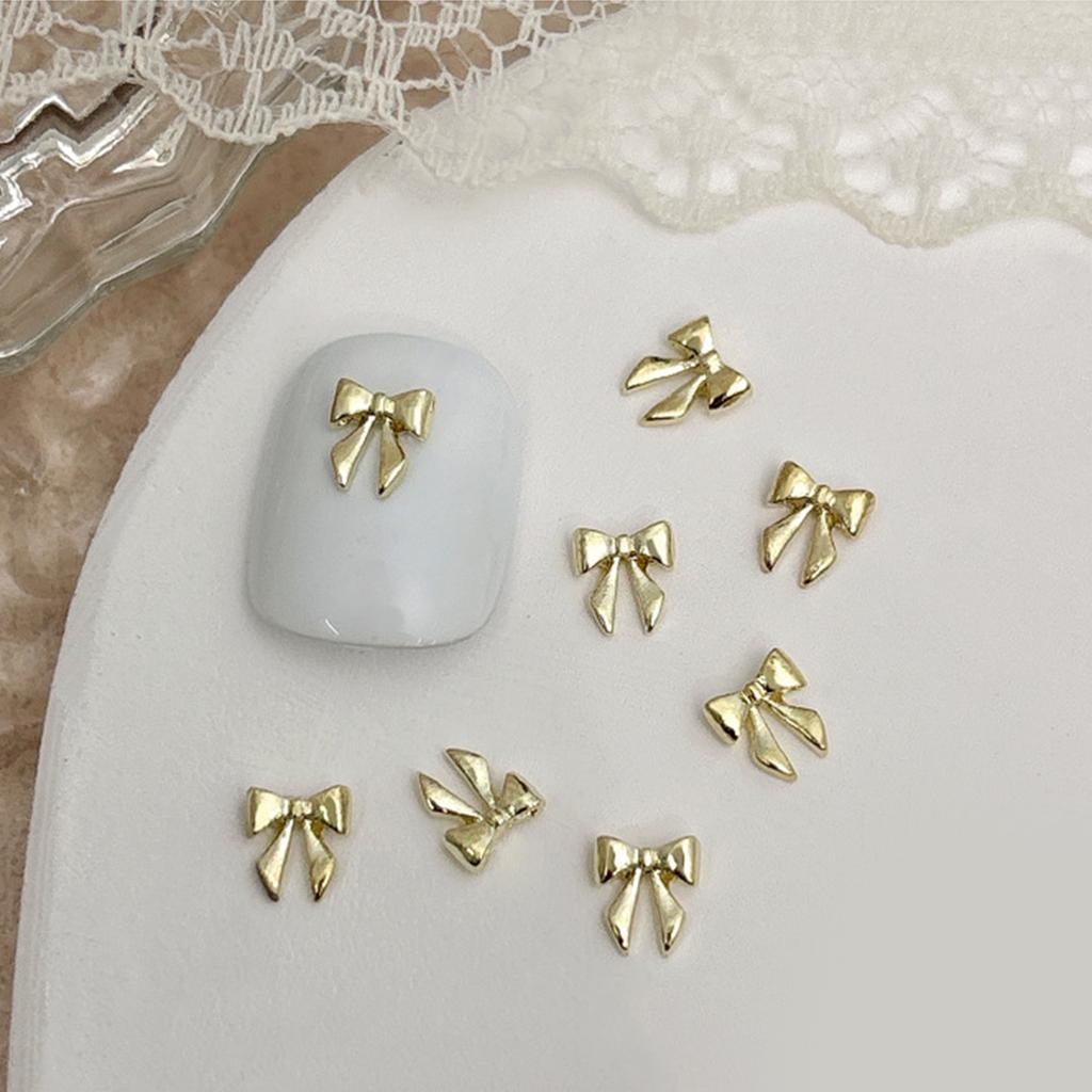 20pcs Bowknot 3D Metal Nail Charms for Nail Art Women Nail Decorations Accessories DIY Nail Supply