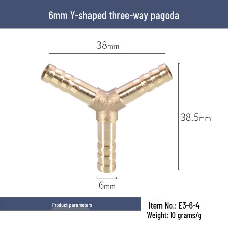 

Медный редукционный тройник Y-образного типа для труб мягкой воды, масла и воздуха (Размеры 4, 6, 8, 10, 12)