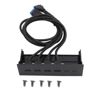 USB 3.0 Front Panel Hub 5.25in 4 Ports 5Gbps Stable Plug and Play Optical Drive Front Panel for