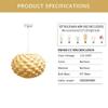 JOYINLED 30CM Bamboo Pendant Light Handwoven Lamp Shade Farmhouse Chandelier Hanging Lamp for Living Room Bedroom Restaurant