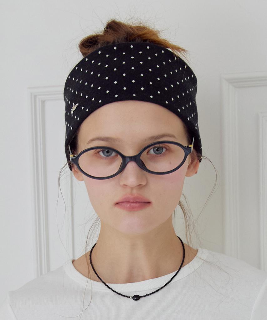Minco Dot Cozy Hairband_Black