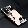 Cartoon Phone Case For Samsung Galaxy S22 Plus Ultra Cute Duck Glass Cases For Galaxy S20 Fe S21ultra S23plus S21fe Black Cover