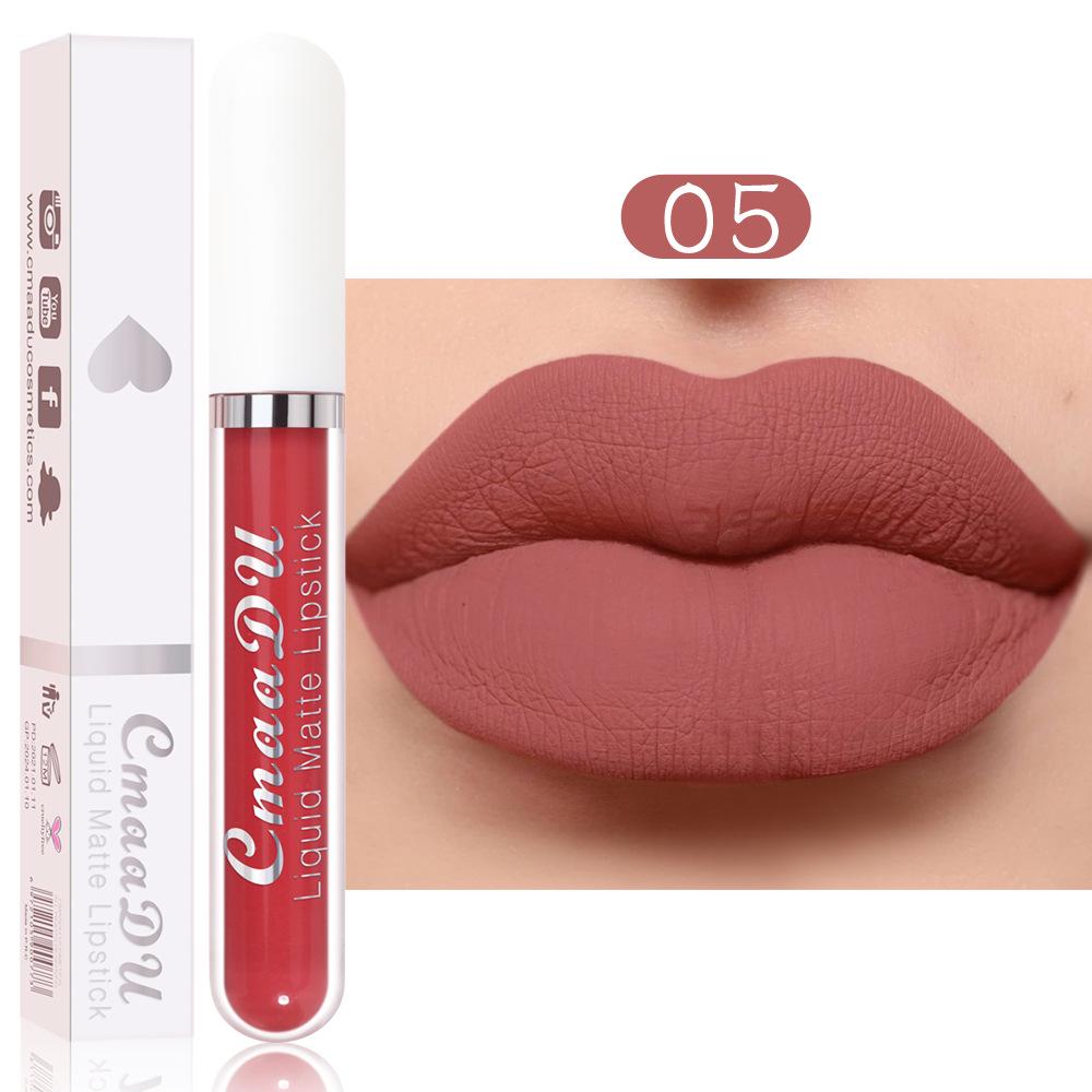CmaaDu 18-Color Matte Waterproof Long-lasting Lip Gloss