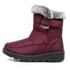 2025 New Arrival Cotton-Lined High-Top Insulated Women's Snow Boots with Velcro Closure Waterproof Women's Boots for Casual Wear
