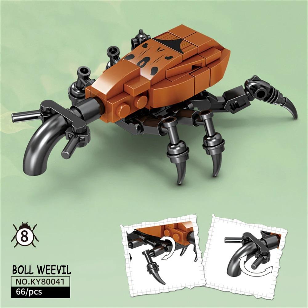 Libellen-Insekten Mini-Baustein-Set - STEM Pädagogisches Meereslebewesen-Spielzeug für Kinder Fördert Kreativität & Meeresleben-Lernen