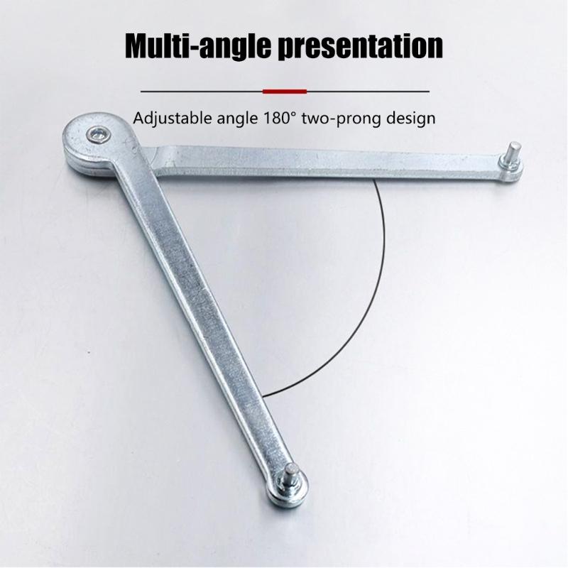 Multipurpose Angle Grinder Pin Wrench Pliers For 4mm Round Nuts Steel Construction Compact 0.15in Design