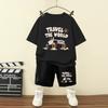 Summer Baby Clothes Set Children Girls Jeep Printed T-shirts  Shorts Set Kid Short Sleeve Bottom  Outfits