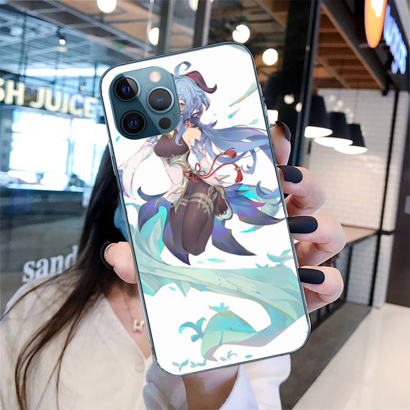 Genshin Impact Gan Yu Phone Case For Iphone 11 12 13 14 Pro Max 7 8 Plus X Xr Xs Max Se 2020 Mini Case