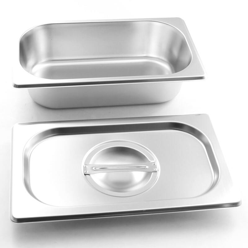 Xinjigaoge Stainless Steel Gastronorm Food Pans & Lids (5-Pack)