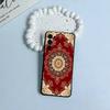 Persian Carpet Floral Pattern Black Soft Silicone Phone Case for Samsung S25, S24, S21, S22, S23, S30, Ultra, S20, Plus,  Lite