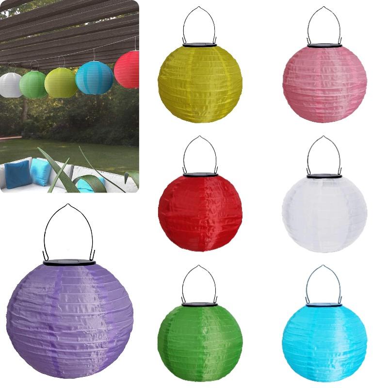 Colorful Powered Solar Led Lantern Lights Festival Room Decor Outdoor Yard Setup