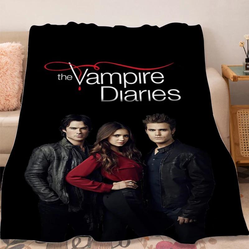Fleece Blanket Sofa Winter Warm The B-Vampire B-Diaries Fluffy Soft Blankets Microfiber Bedding King Size Bed Camping Nap Throws