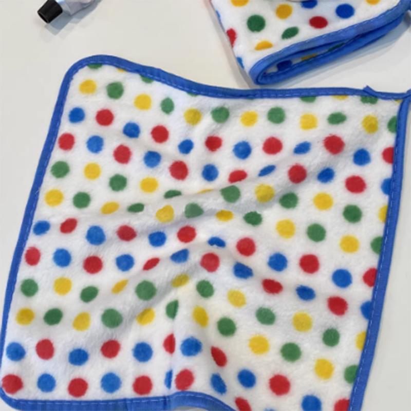 Children's Small Square Towel Thickened Water Absorption Face Wash Baby Wipe Hand Towel with Lan - Soft Towel Square for Kids