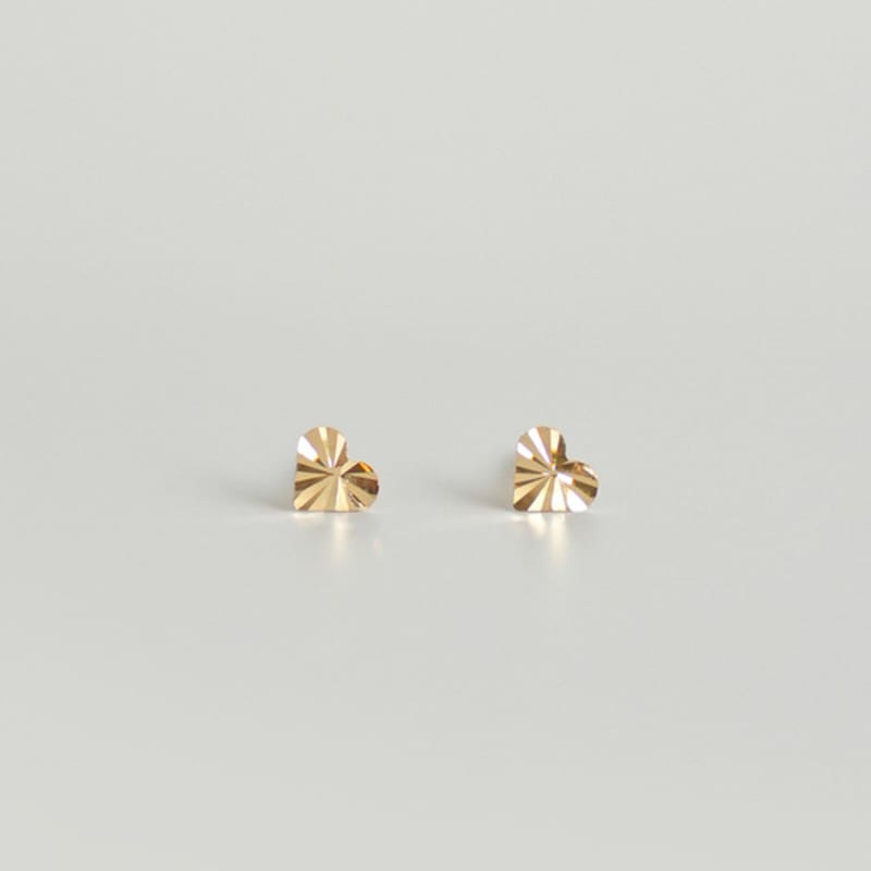Modernlike 14k Gold Heart Light Earrings
