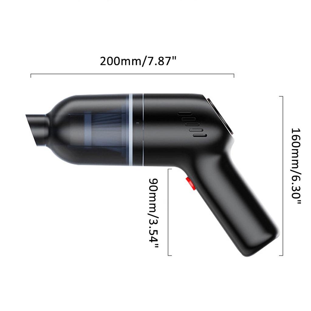 DC 7.4V 120W 9000Pa Wireless Car Vacuum Cleaner Cordless Handheld Auto Vacuum Home & Car Dual Use Mini Vacuum Cleaner Rechargeable