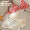 Intimo Estivo Sottile Sexy con Spalline Sottili Comodo Triangolo Traspirante Senza Cuciture per Ragazze
