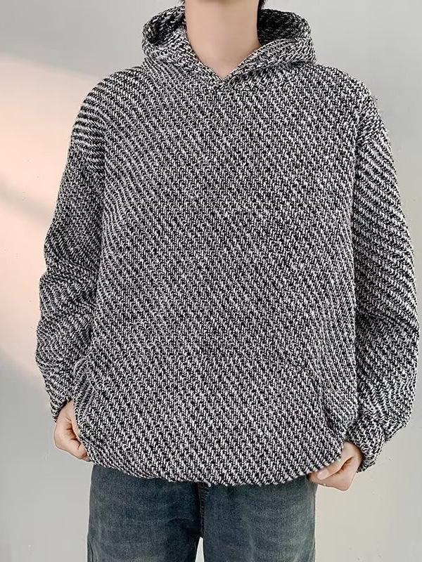 Men's Trendy Heavyweight Loose Hooded Sweatshirt - Spring Fragrance Style, Versatile Long Sleeve Pullover
