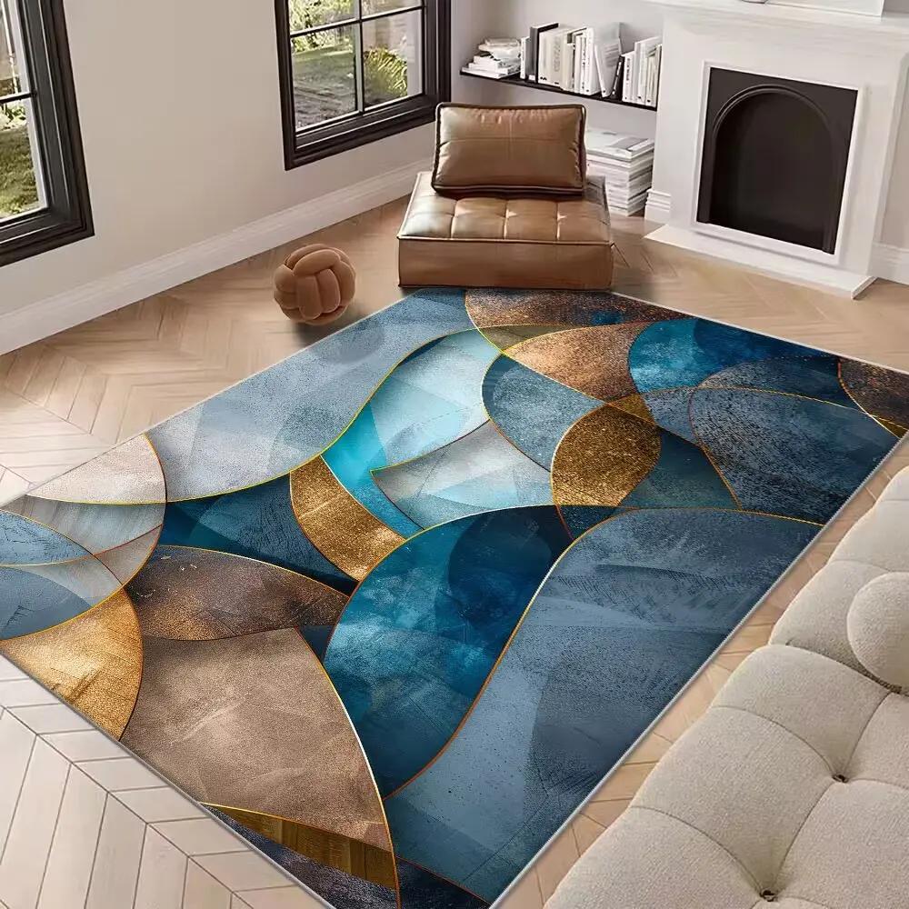 New Abstract Carpet for Living Room Premium Nordic Decoration Home Sofa Rugs Geometric Bedroom Bedside Soft Floor Mat Non-slip