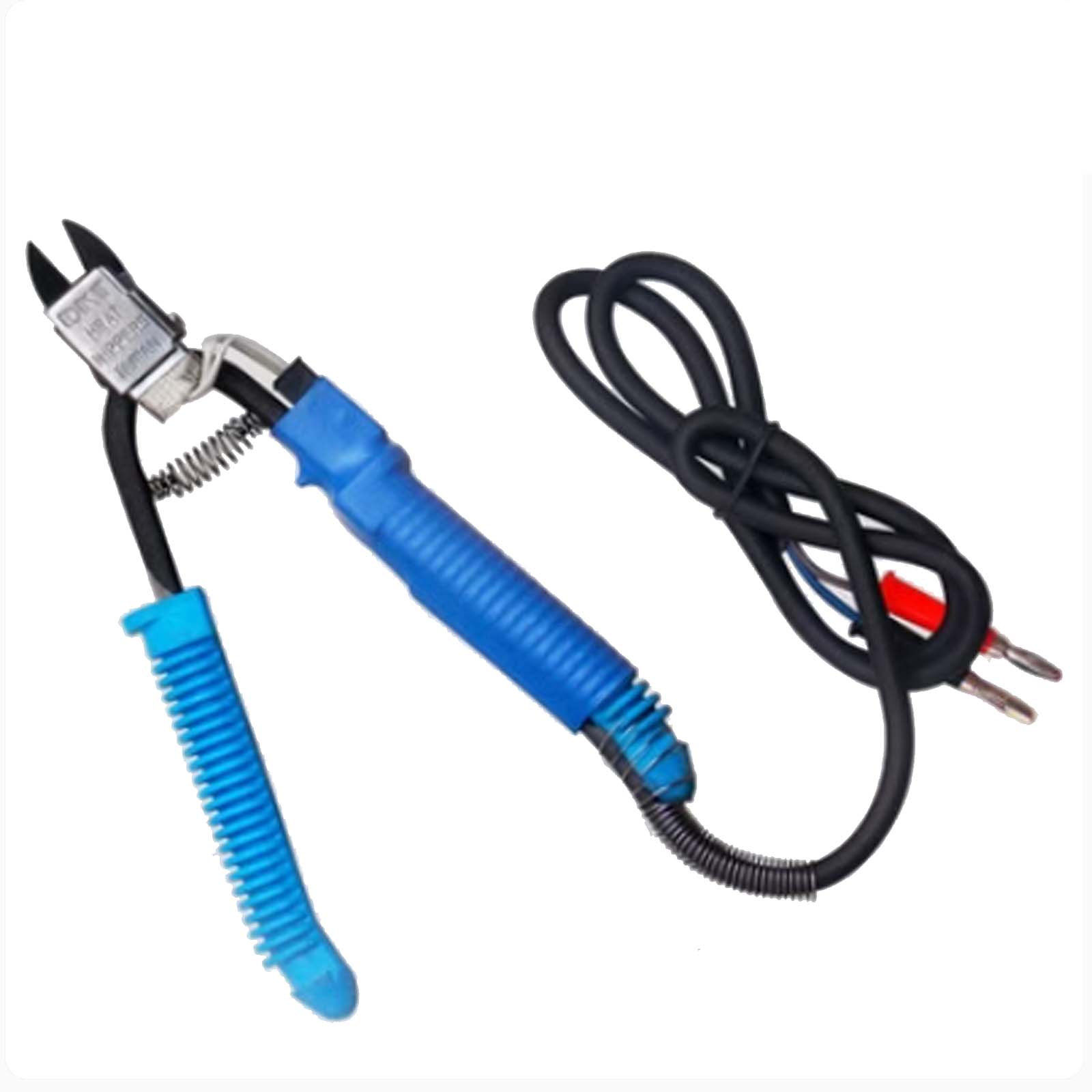 DKT Electric Heating Scissors, Acrylic / Resin/ Hard Plastic Electric Heating Oblique Pliers without Power