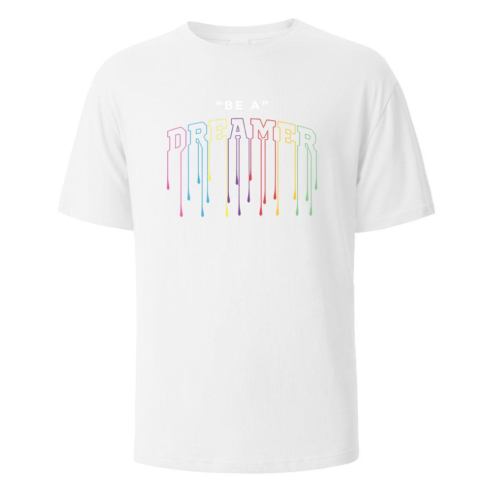 Be A Dreamer Printing Mens Tshirt Casual Breathable Tshirts 100 Cotton Funny Tops Street Oversized Oneck Tees For Men Women S
