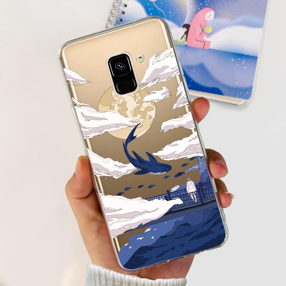 For Samsung Galaxy A8 Plus 2018 Case SM-A730F Cover Cute Cartoon Silicone Soft TPU Phone Case For Samsung A8 2018 SM-A530F Coque