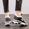 Fashion 9CM Fashion Mixed Colors Spring Casual Sneakers Women Height Increasing Breathable Air Mesh Shoes Ladies Chunky Platform Shoes