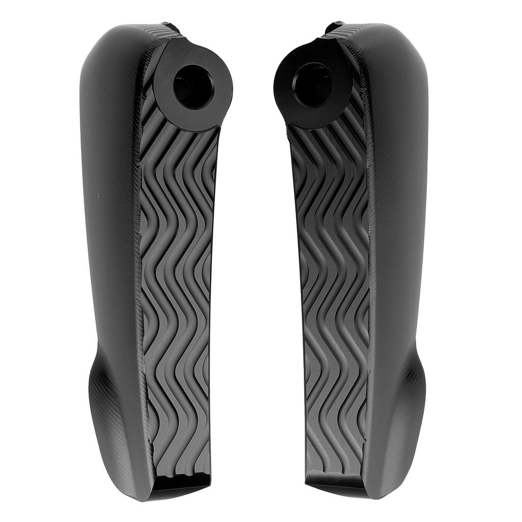 Pair Rear Foot Pegs Pedal Pad Motorcycle Folding Footrest Fit for Vespa GT GTS GTVBlack