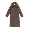 Long Cotton-padded Jacket Coat Winter New Loose Casual Warm Long Collar Coat Clip.